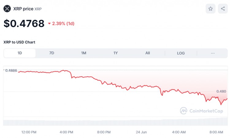 今天加密货币价格：比特币引领熊市，跌至熊市 62 山寨币下跌，美元 2%-6%